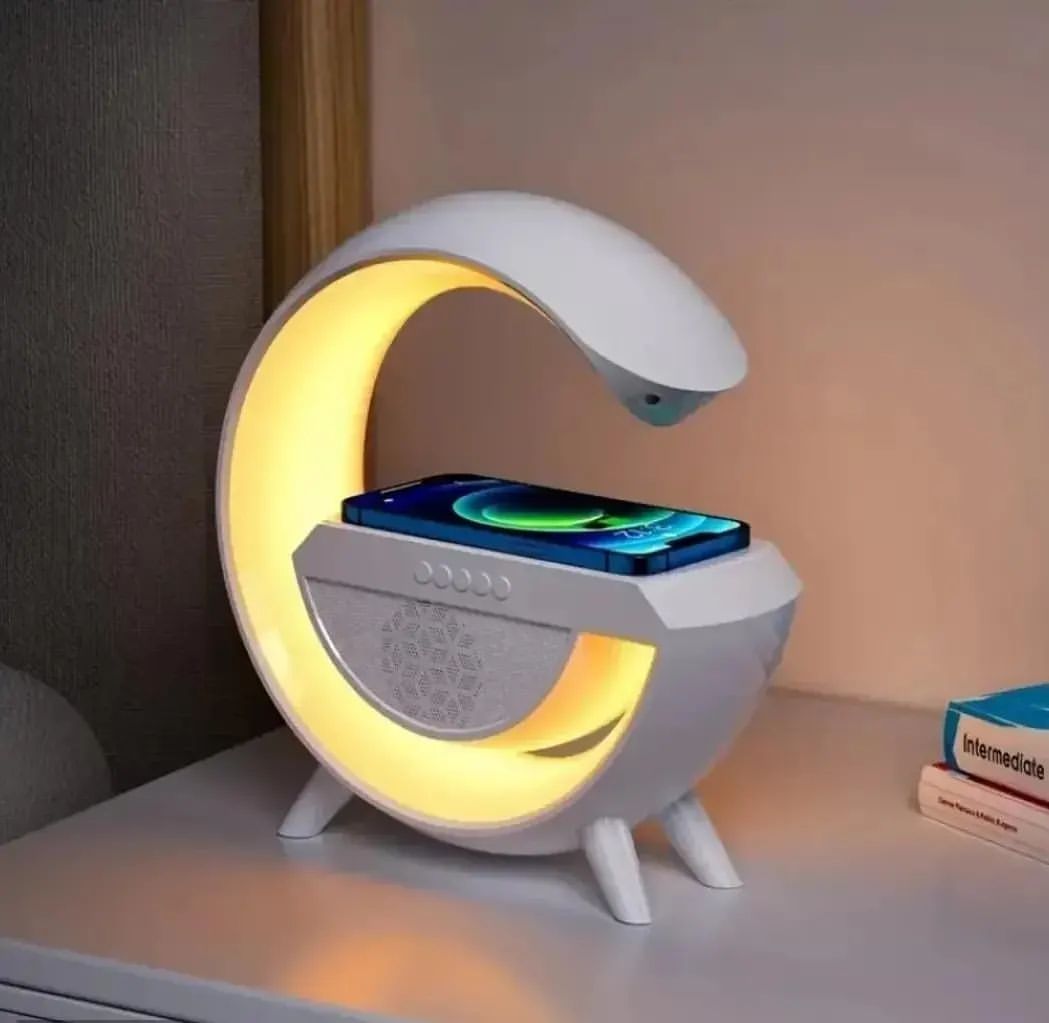 Bluetooth Lamp Speaker with Wireless Charger