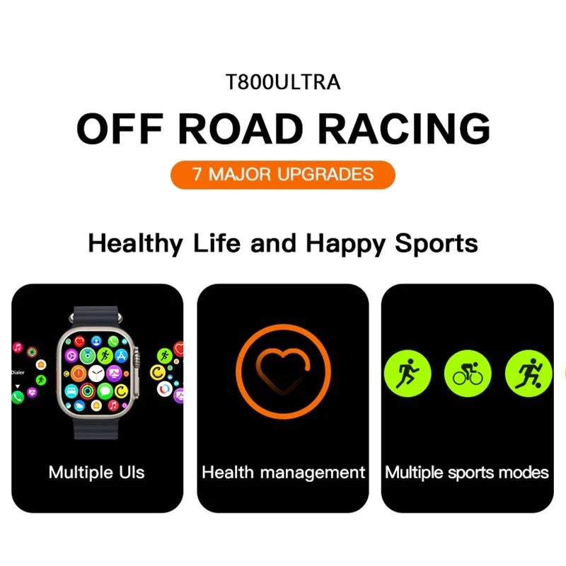 T800 Ultra Series 8 Smartwatch with Wireless Charging