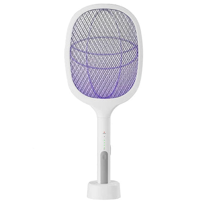 Rechargeable 2-in-1 Electric Mosquito Swatter with Stand