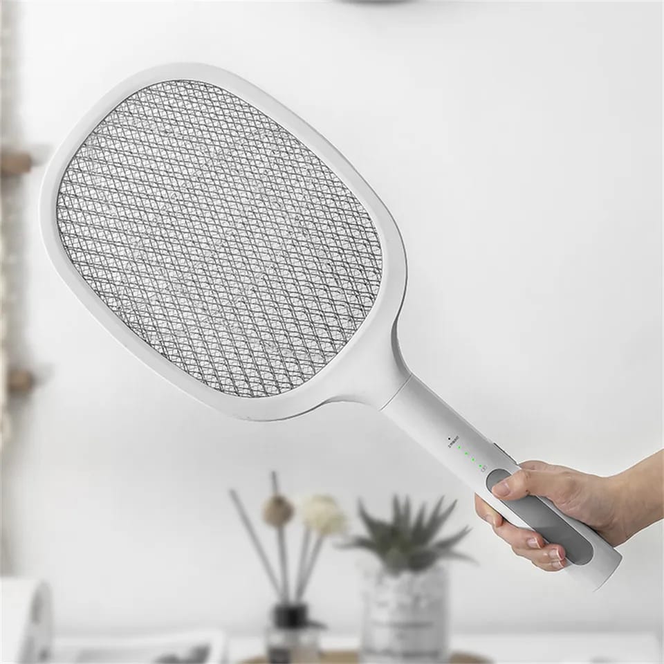 Rechargeable 2-in-1 Electric Mosquito Swatter with Stand