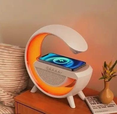 Bluetooth Lamp Speaker with Wireless Charger