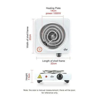 RAF 1000W Single-Burner Electric Stove